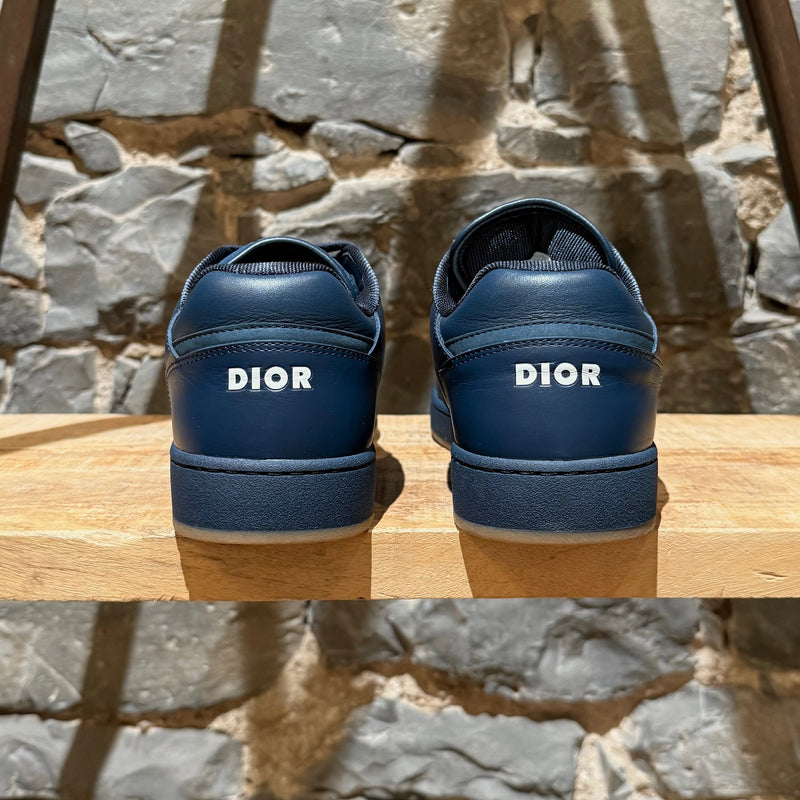 Back view of Dior B27 Blue Galaxy Oblique Low-top Sneakers