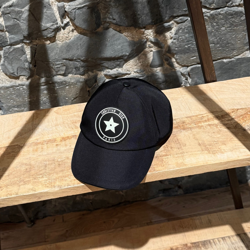 Dior Black D-Player Star Logo Baseball Cap