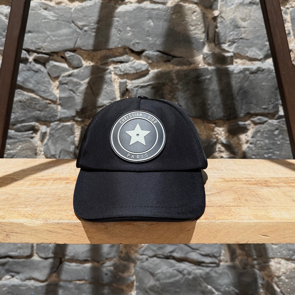 Dior Black D-Player Star Logo Baseball Cap