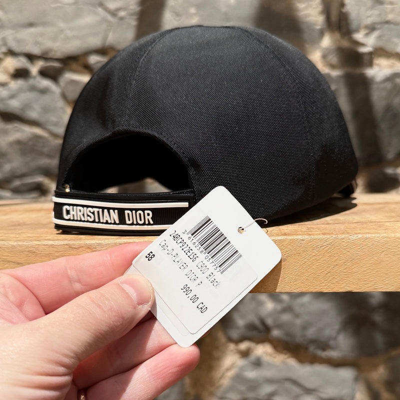 Dior Black D-Player Star Logo Baseball Cap – Boutique LUC.S