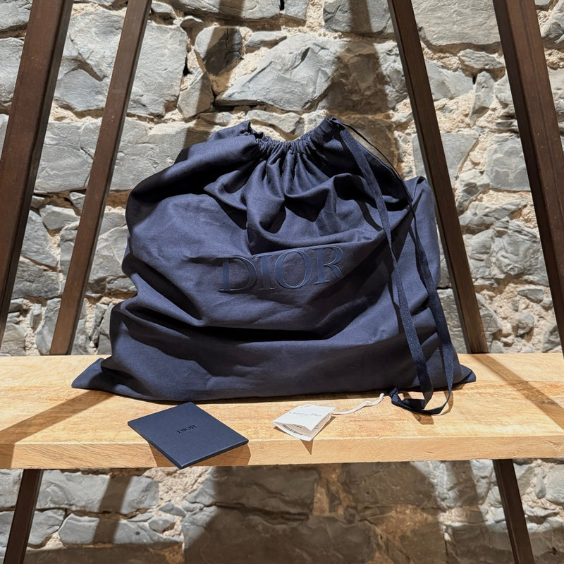 Branded dustbag of Dior Black Grained Leather Maxi Safari Messenger Bag