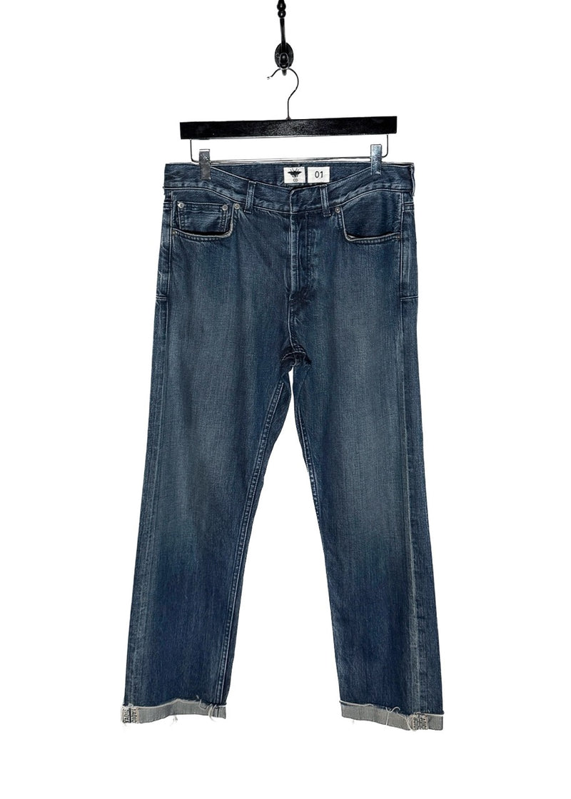 Main photo of Dior Blue J'Adior Cuff Boyfriend Jeans