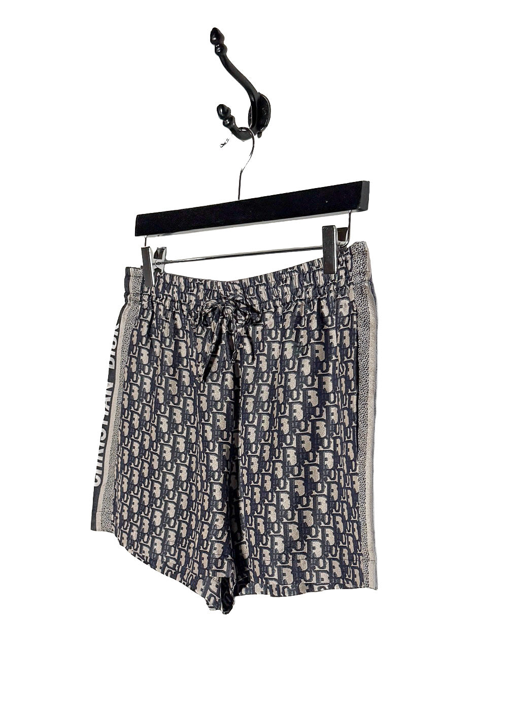 Dior Chez Moi Oblique Navy Silk Shorts