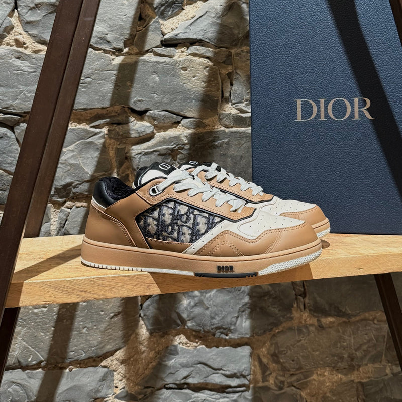 Main photo of Dior Light Brown Beige Oblique B27 Low-top Sneakers