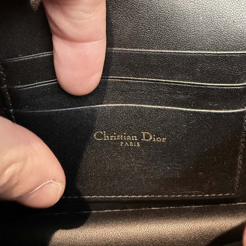 Dior My Dior Black Lambskin Cannage Mini Bag