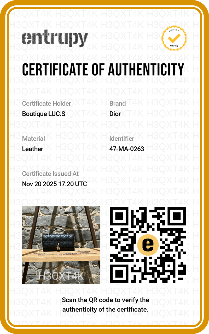 Dior My Dior Black Lambskin Cannage Mini Bag