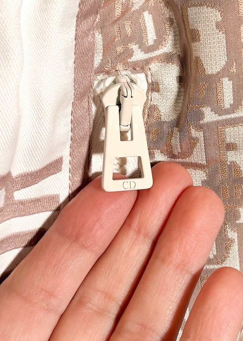 Dior Pink Oblique Technical Taffeta Hooded Dress Mini Dress