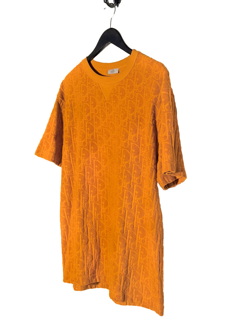 Dior Tan Orange Oblique Toweling Short Sleeves T-shirt – Boutique