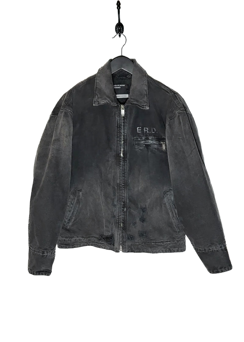 Main photo of Enfants Riches Déprimés FW23 Washed Black Italian Romance Denim Jacket