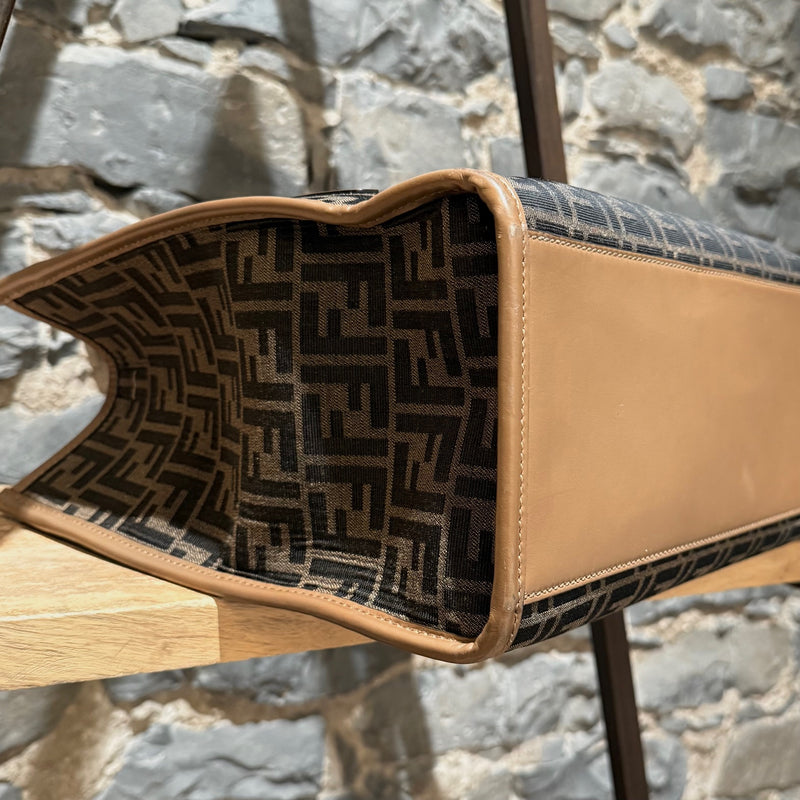 Fendi Sunshine Medium FF Jacquard Handle Bag