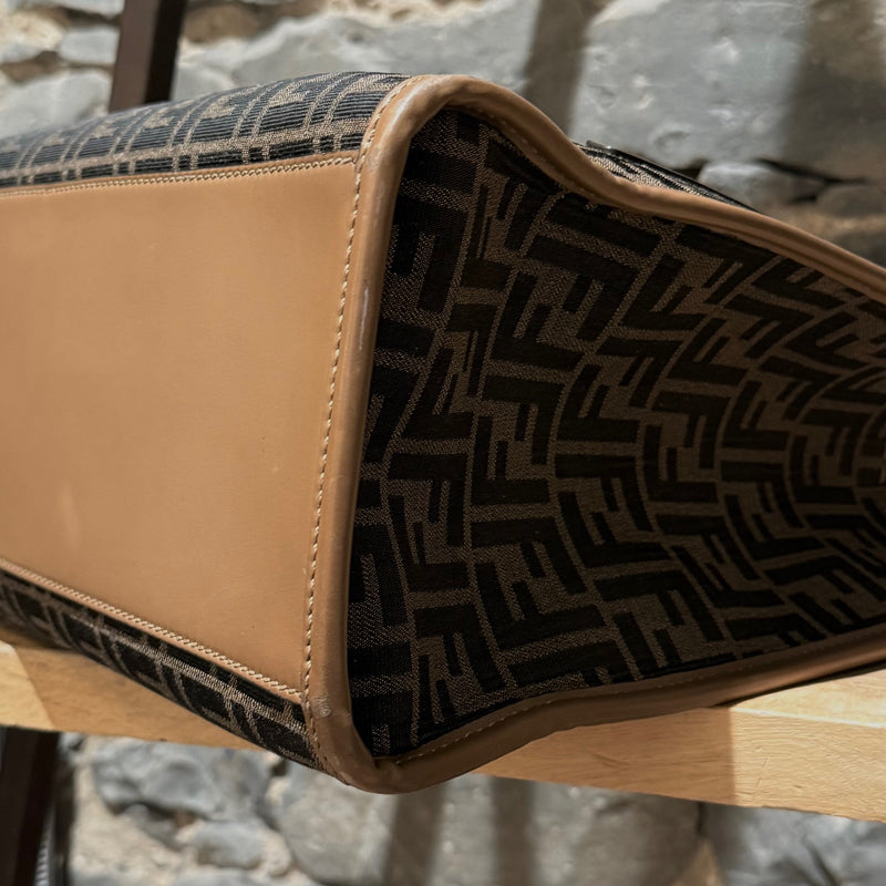 Fendi Sunshine Medium FF Jacquard Handle Bag