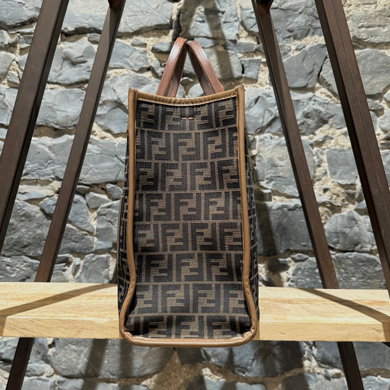 Fendi Sunshine Medium FF Jacquard Handle Bag