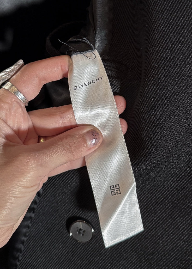 Brand label of Givenchy Black U-Lock Oversized Blazer