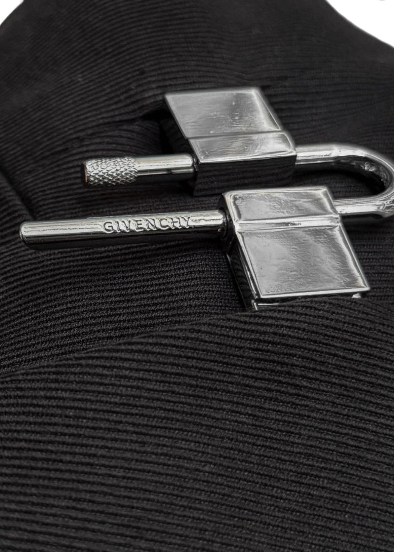 Branded Hardware of Givenchy Black U-Lock Oversized Blazer