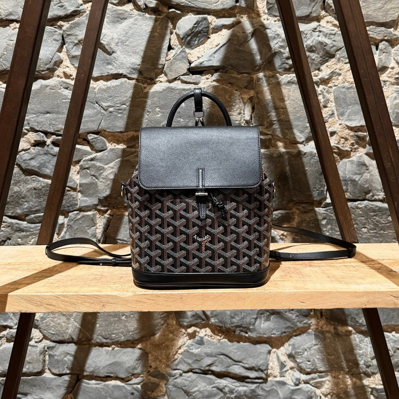 Main photo of Goyard 2019 Black Goyardine Mini Alpin Convertible Backpack