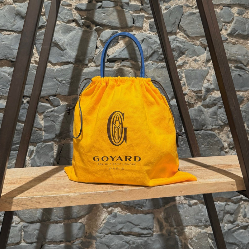 Goyard Blue Goyardine Mini Anjou Shoulder Bag