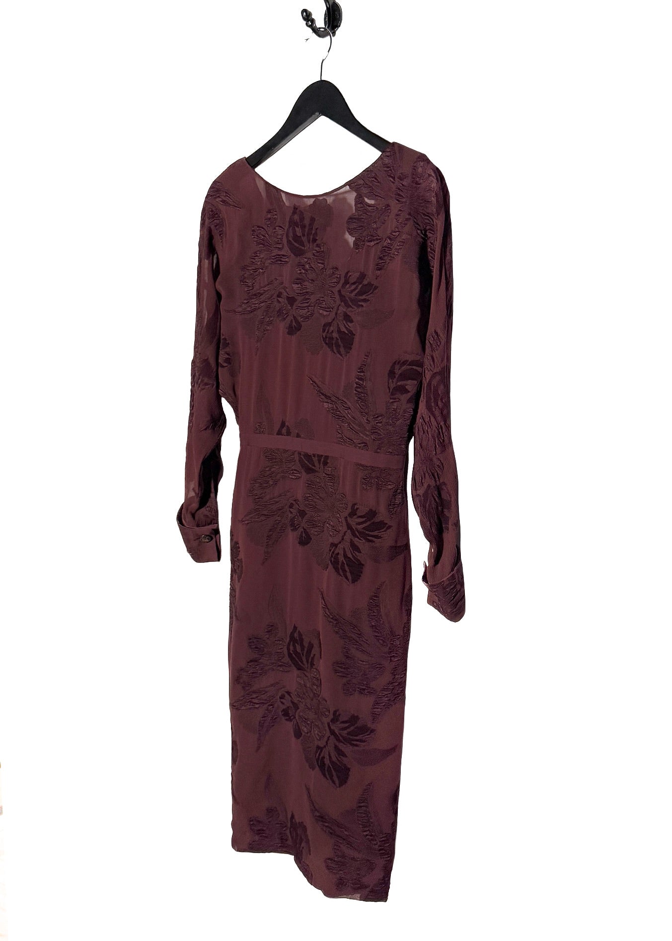 Gucci 2012 Runway Burgundy Sheer Floral Dress – Boutique LUC.S