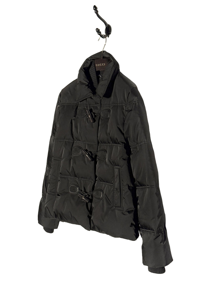 Gucci 2014 Black Toggle Accent Down Puffer Jacket