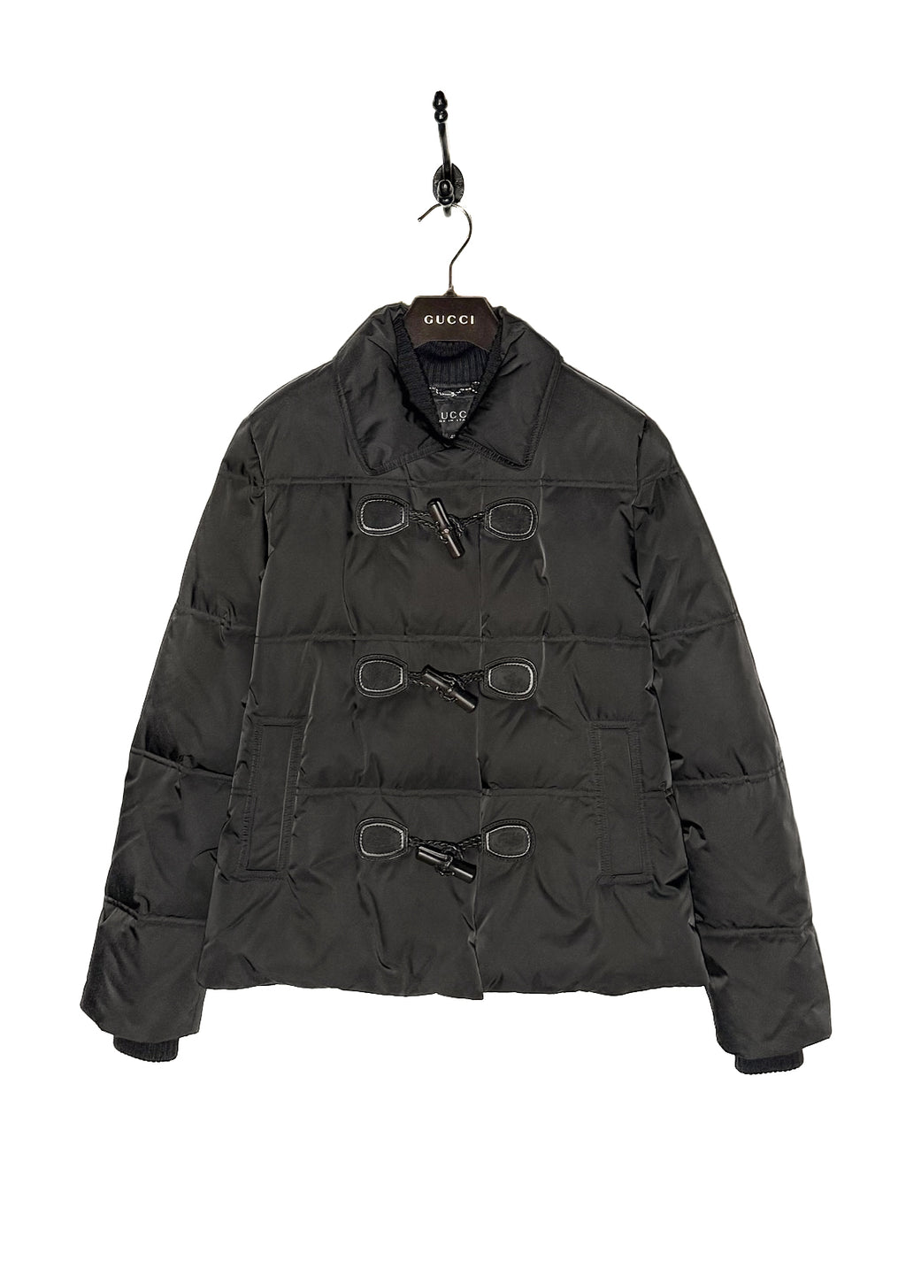 Gucci 2014 Black Toggle Accent Down Puffer Jacket