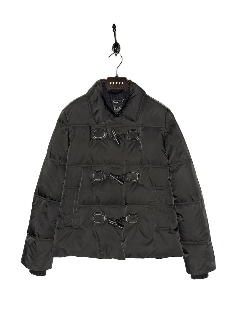 Gucci 2014 Black Toggle Accent Down Puffer Jacket