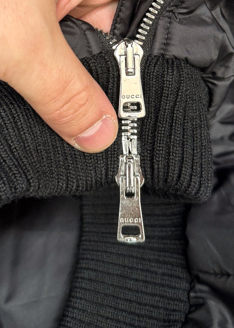 Gucci 2014 Black Toggle Accent Down Puffer Jacket