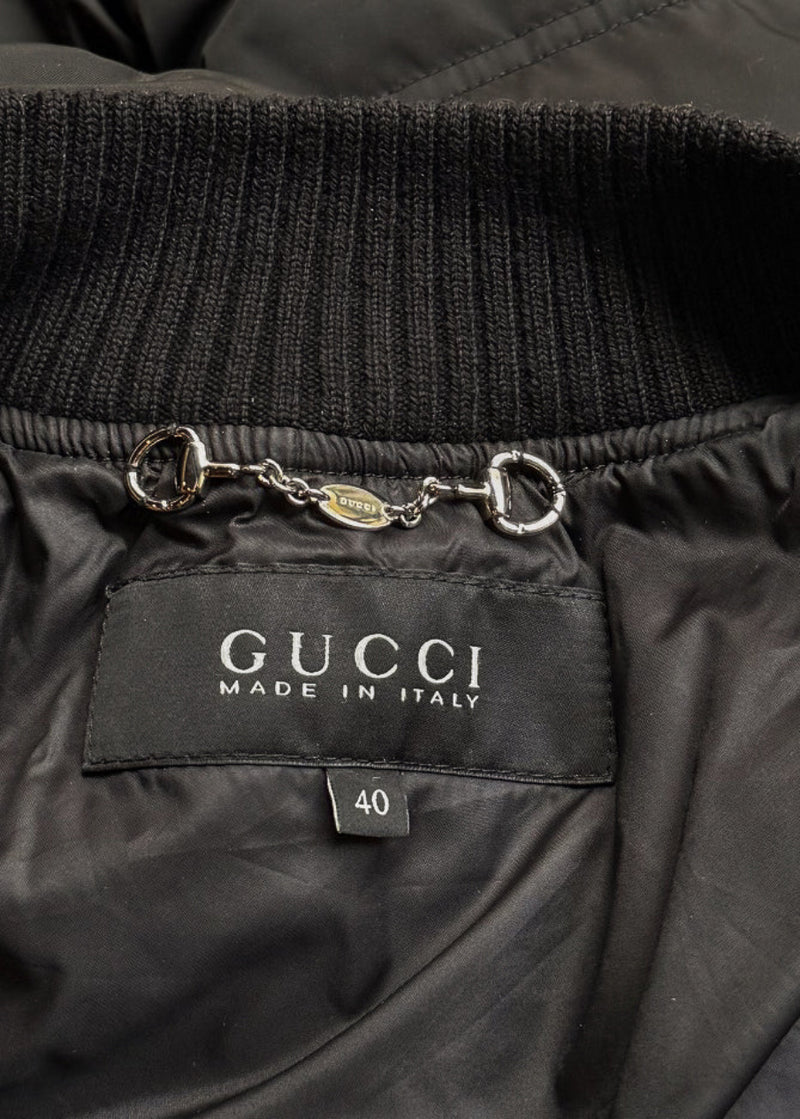 Gucci 2014 Black Toggle Accent Down Puffer Jacket