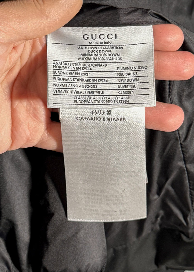 Gucci 2014 Black Toggle Accent Down Puffer Jacket