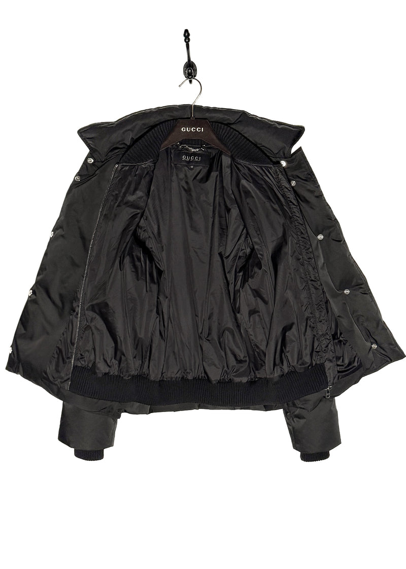 Gucci 2014 Black Toggle Accent Down Puffer Jacket