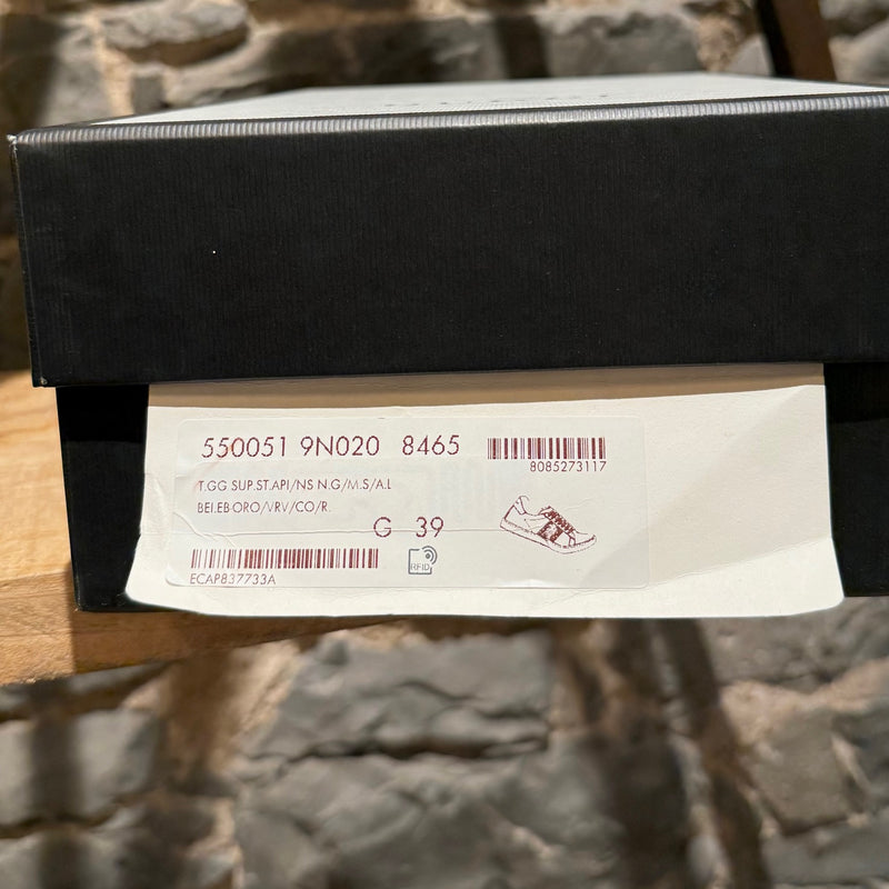 Gucci Bee Print GG Supreme Ace Low-top Sneakers