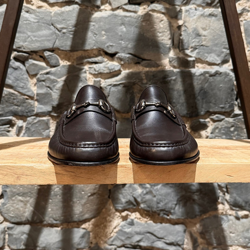 Gucci Brown Leather Horsebit 1953 Loafers