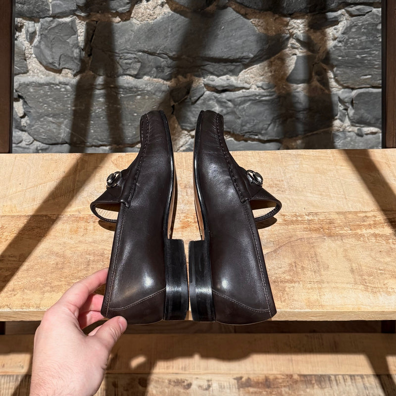 Gucci Brown Leather Horsebit 1953 Loafers