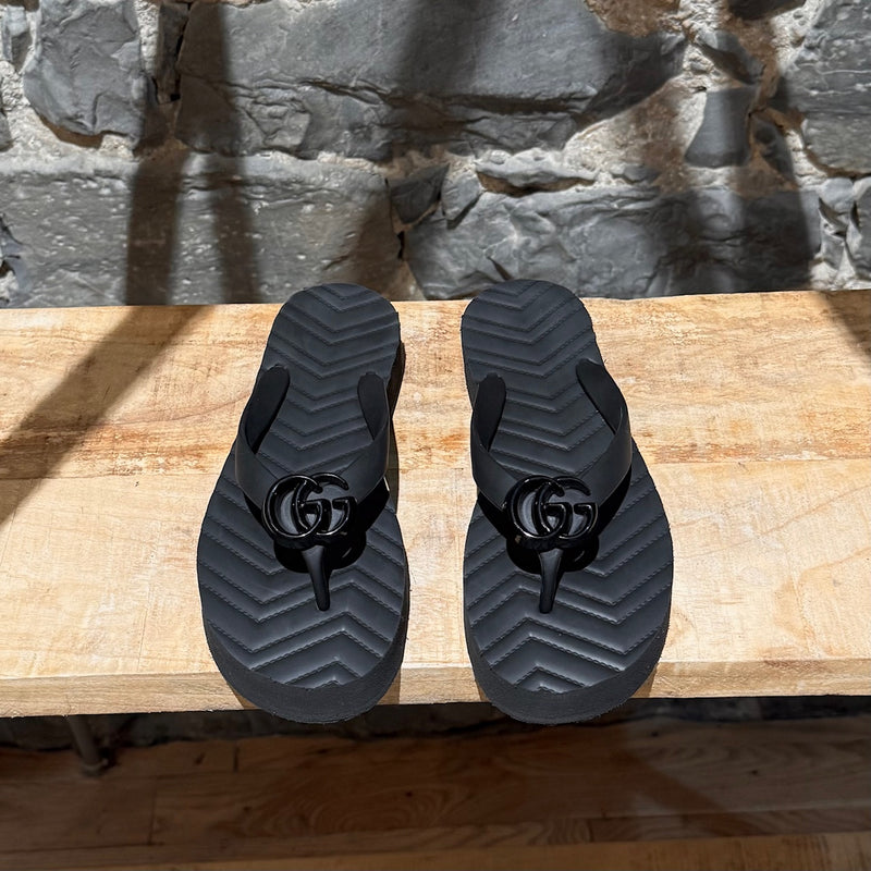 Gucci GG Chevron Platform Thong Sandals