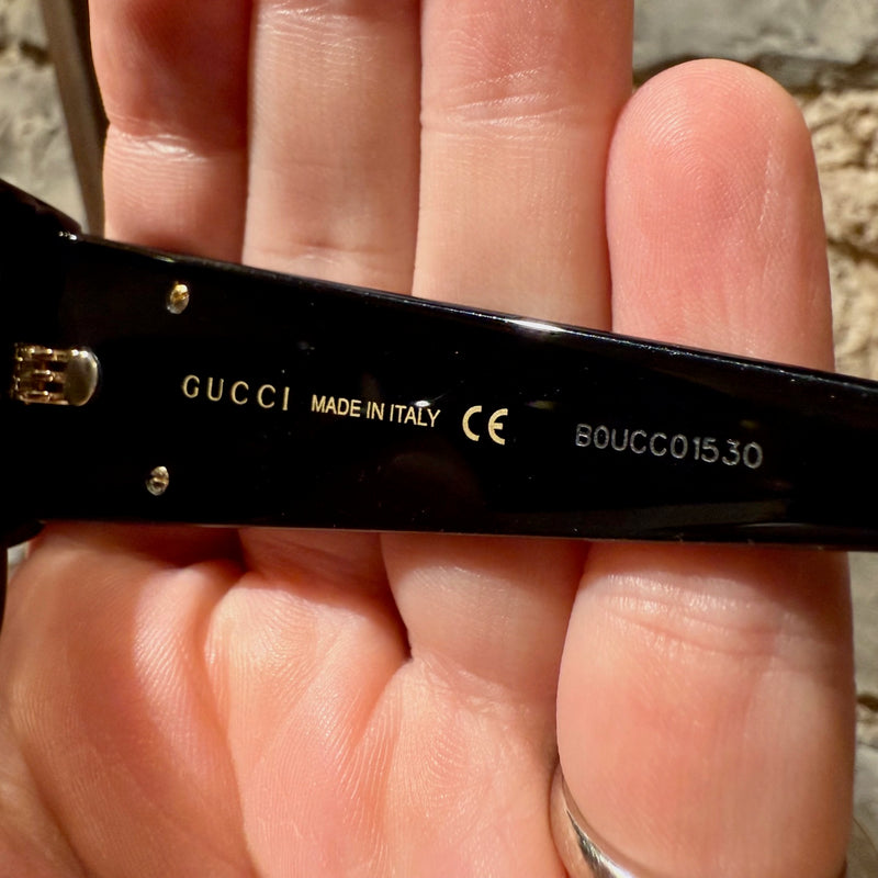Stamps of Gucci GG0358 Black Acetate Geometric Square GG Sunglasses