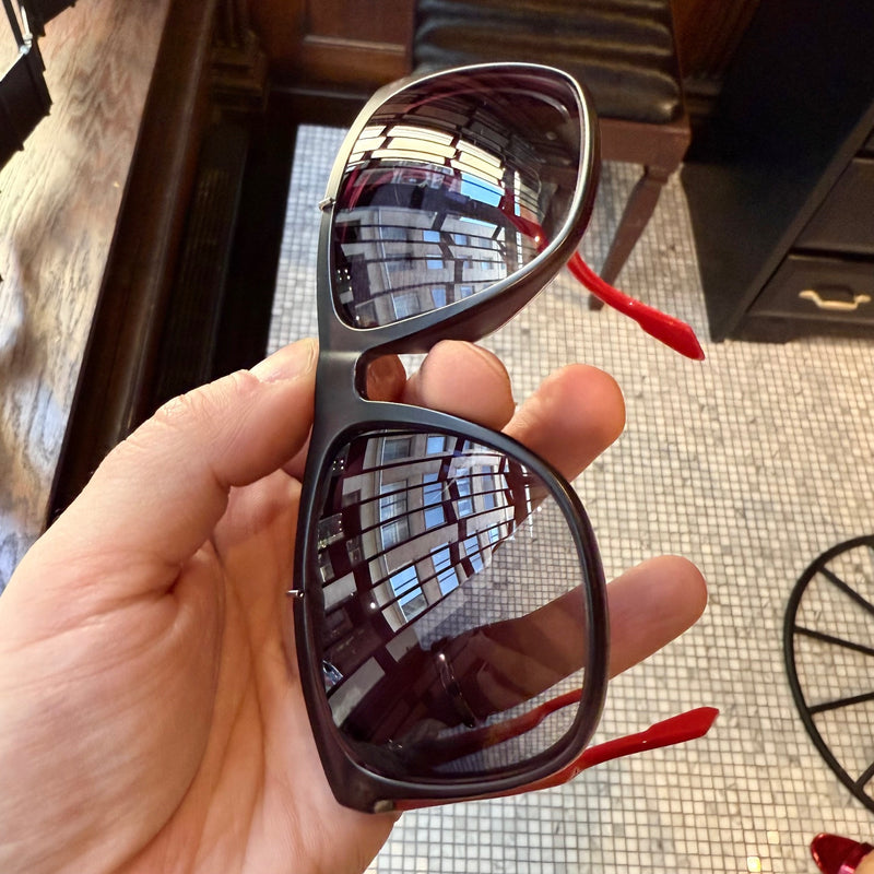 Lenses of Gucci GG3588 Transparent Blue Red Web GG Sunglasses