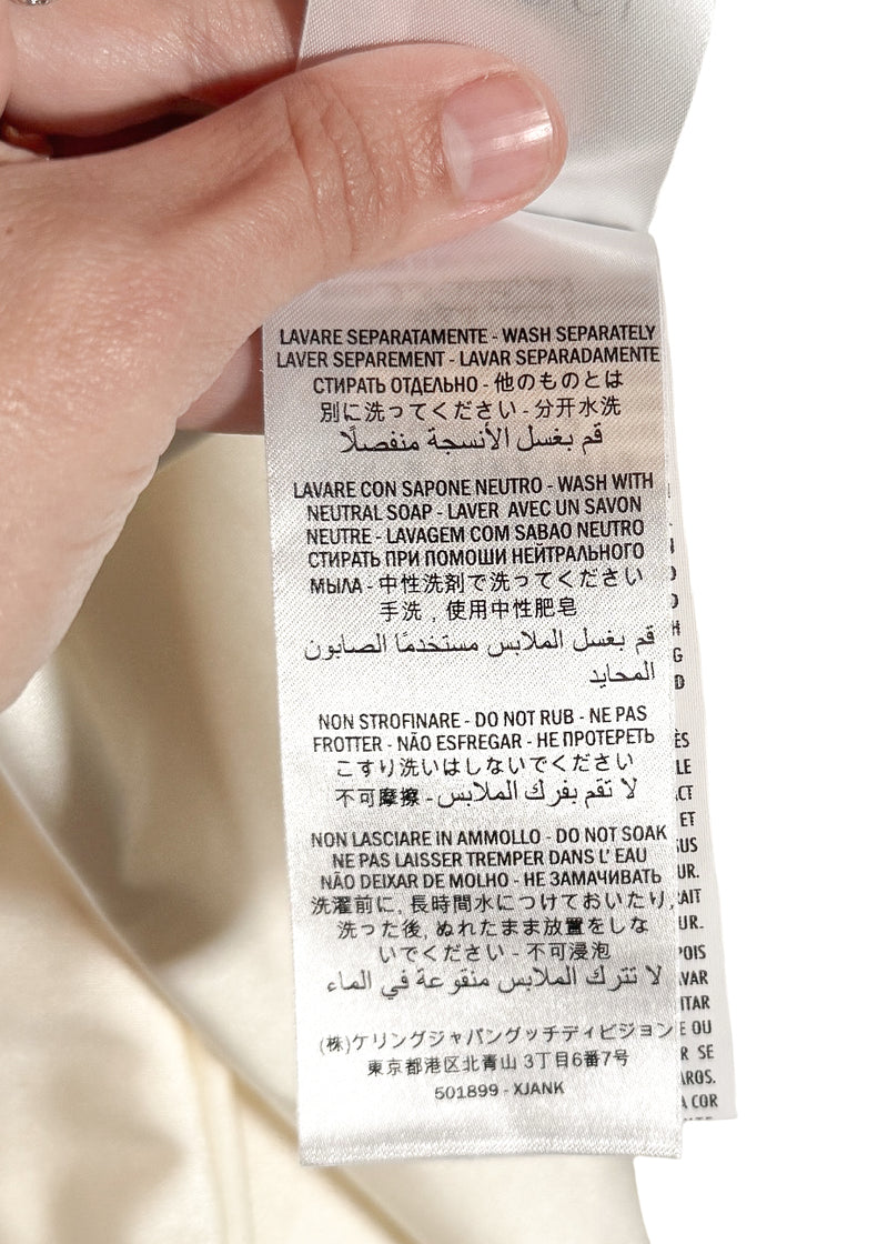 Gucci Ivory Black Logo One-piece Swimsuit