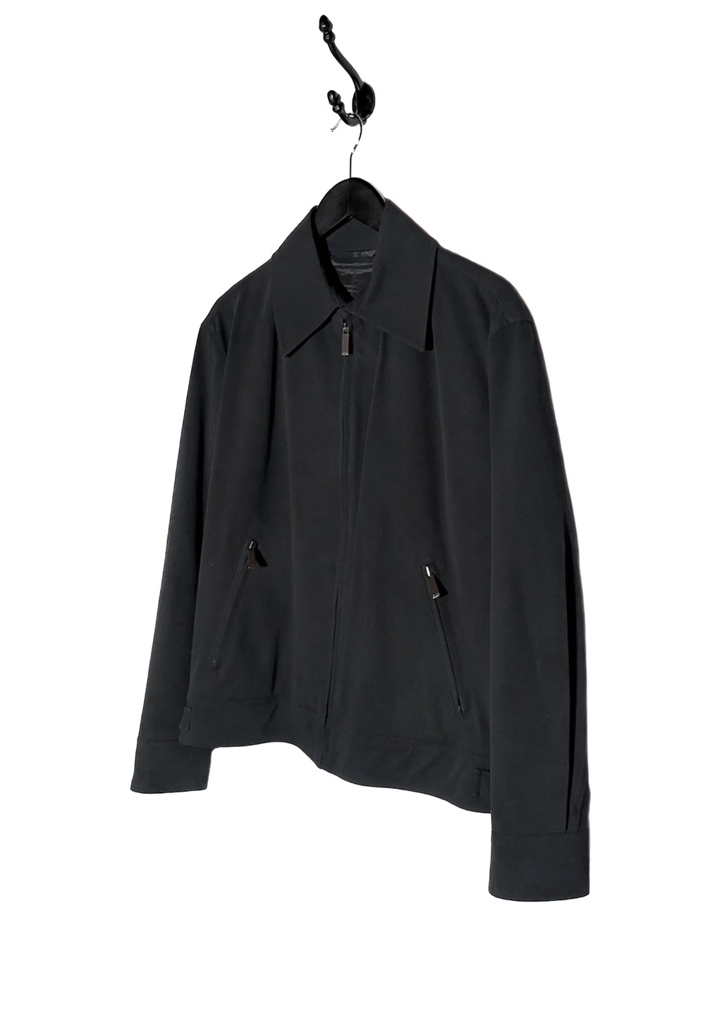 Front side of Gucci Vintage Tom Ford 1998 Black Cotton Jacket