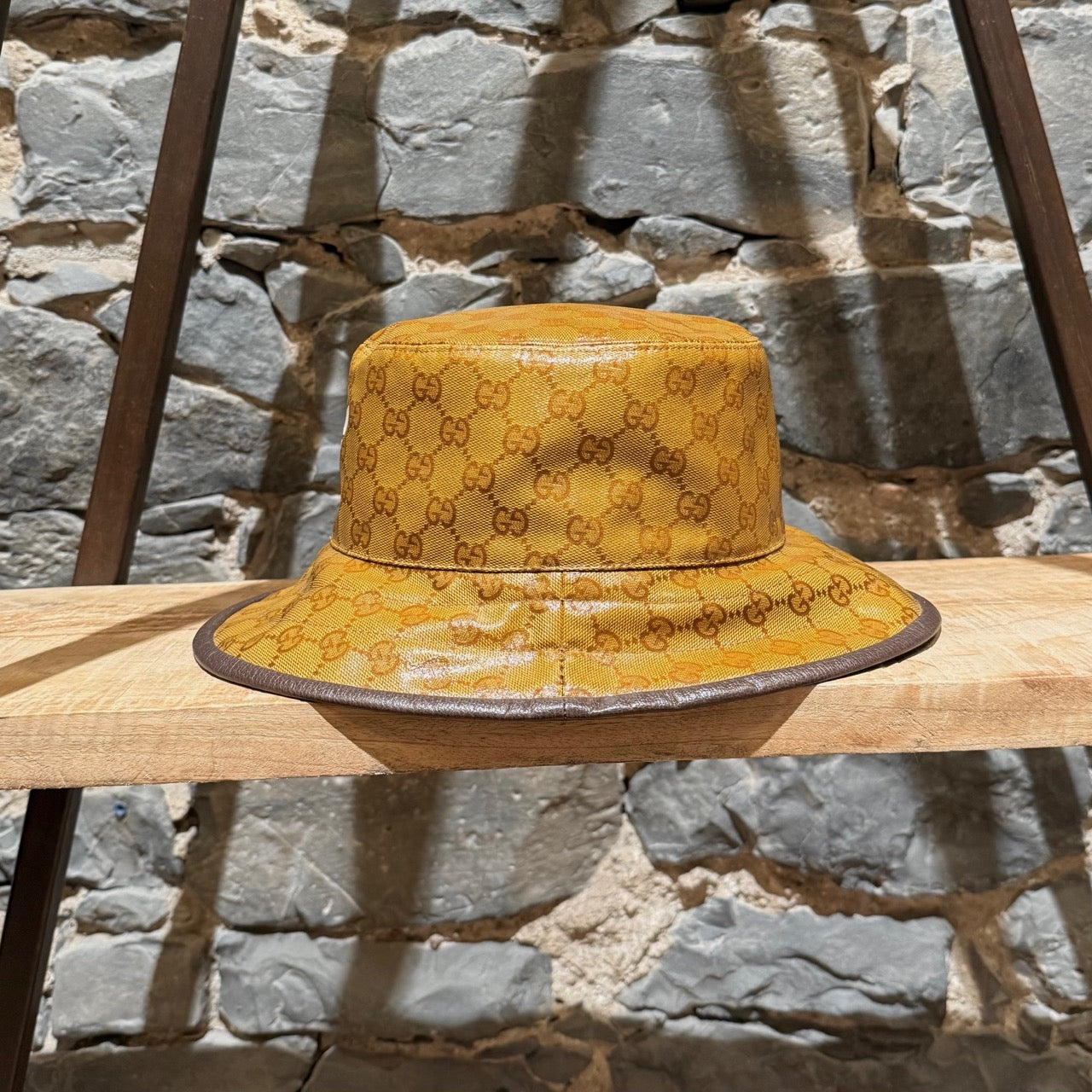 Gucci X Adidas Brown Logo GG Crystal Bucket Hat – Boutique LUC.S