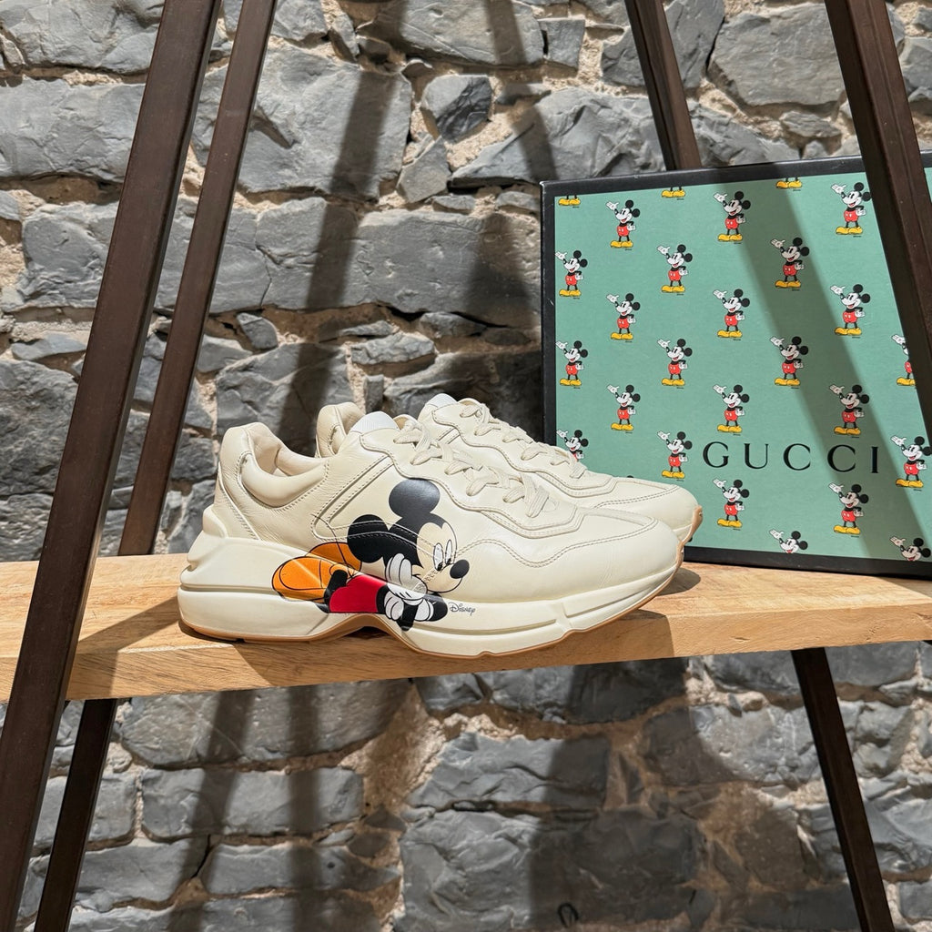Gucci X Disney Rhyton Ivory Chunky Sneakers