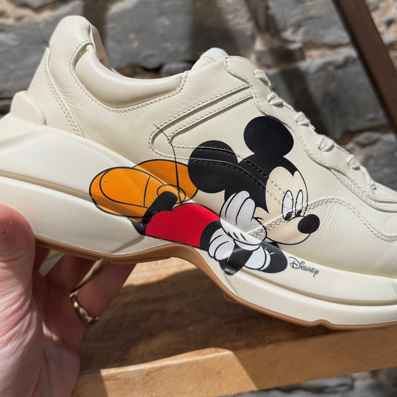 Gucci X Disney Rhyton Ivory Chunky Sneakers