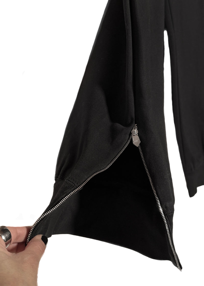 Zippered cuff of Hermès Black Cotton Zippered Cuff Details Jogger Pants