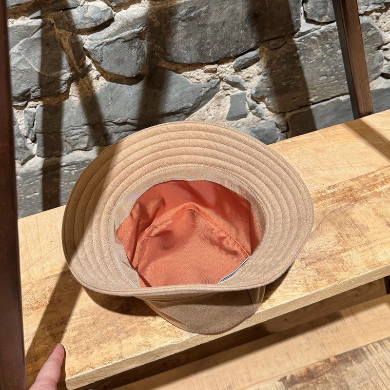 Interior of Hermès Harper H Sellier Beige Cashmere Bucket Hat