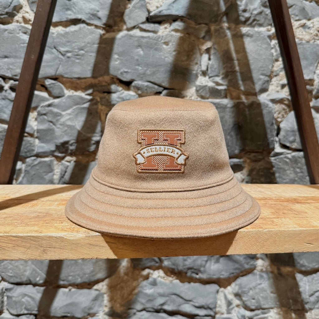 Main photo of Hermès Harper H Sellier Beige Cashmere Bucket Hat