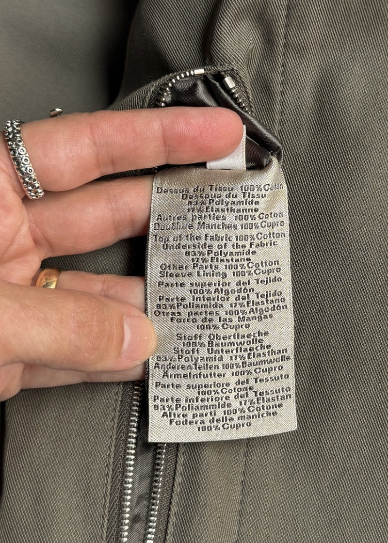 Labels of Hermès Straight Cut Zipped Cotton Jacket