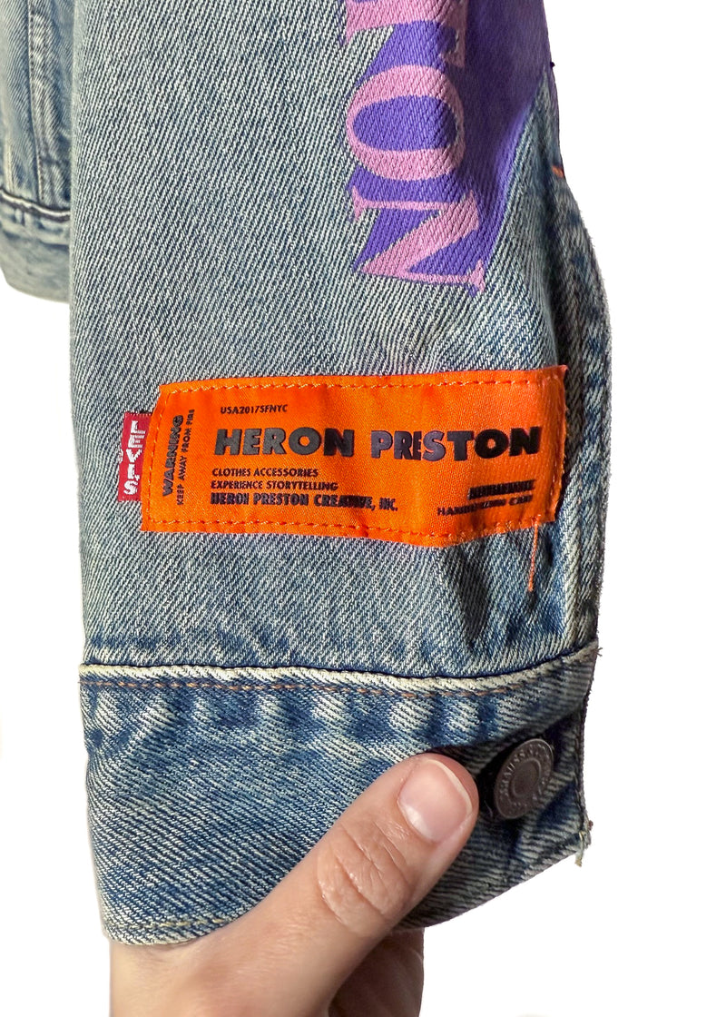 Veste ﻿﻿Heron Preston Levi's﻿ ﻿﻿Concrete Jungle bleu ﻿en denim