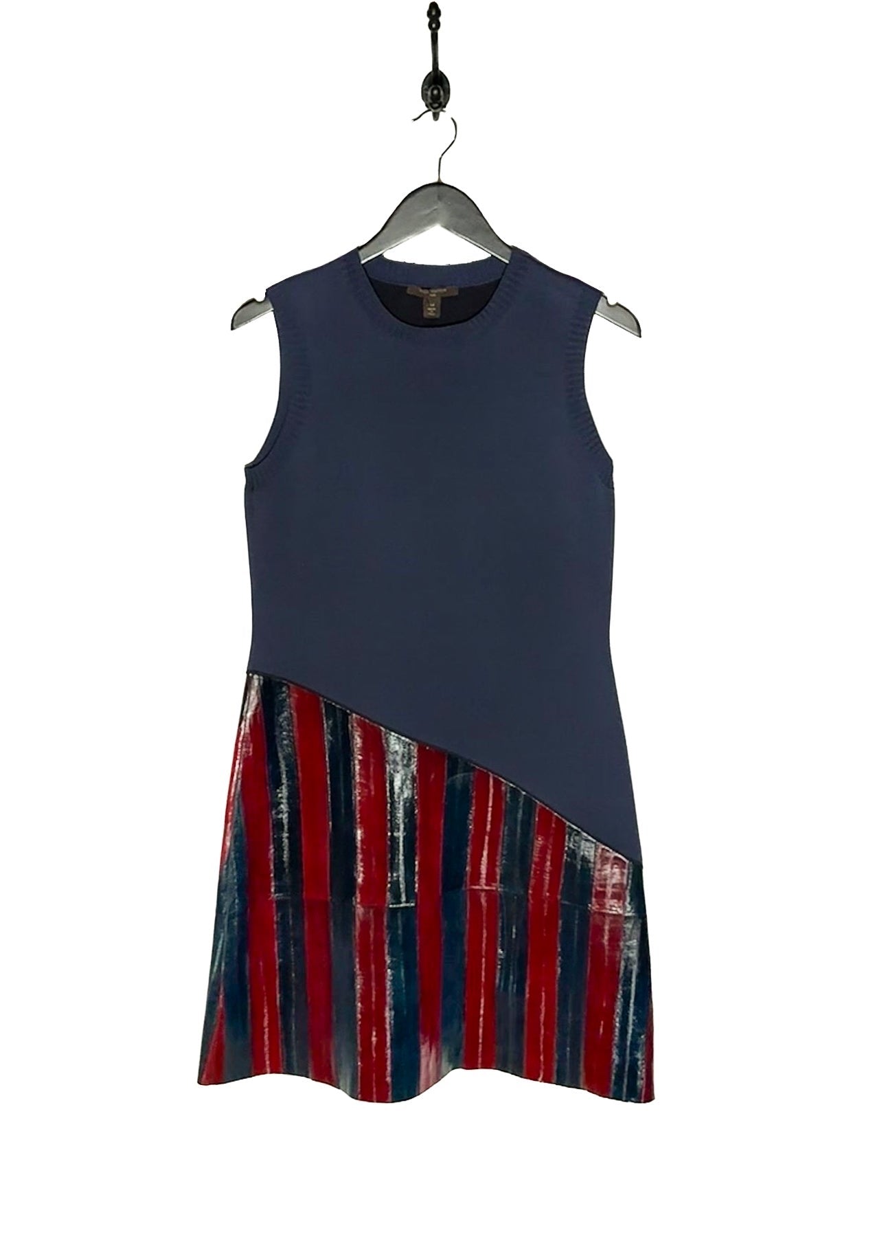 Louis Vuitton 2015 Eel Trims Navy Jersey Dress – Boutique LUC.S