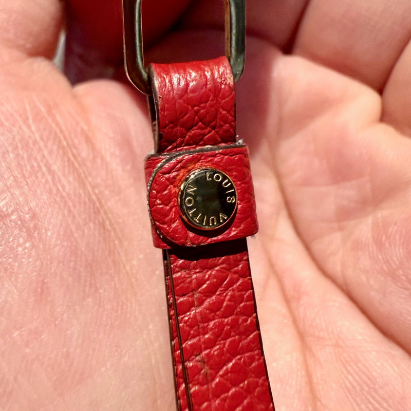 Louis Vuitton 2019 Red Empreinte Leather Zip Around Compact Wallet