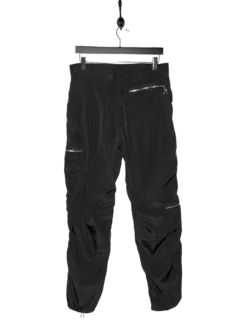 Back view of Louis Vuitton 2020 Black Monogram Pocket Cargo Track Pants