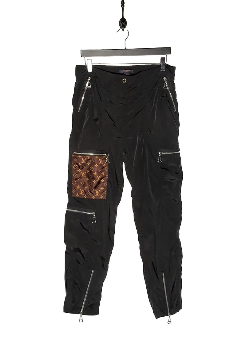 Main photo of Louis Vuitton 2020 Black Monogram Pocket Cargo Track Pants