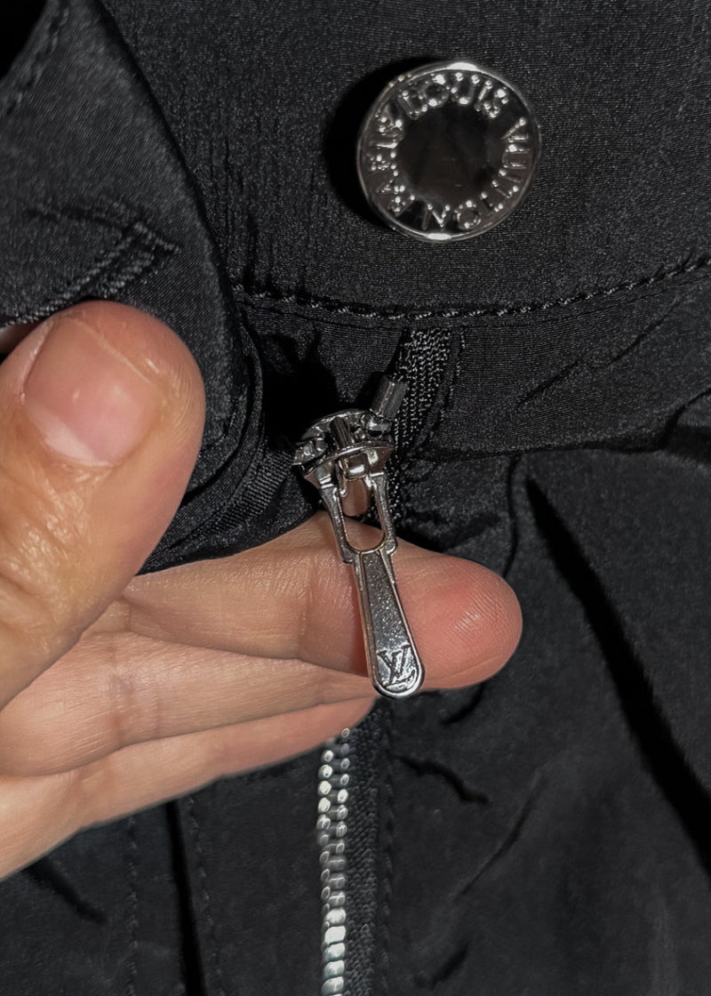 Branded hardware of Louis Vuitton 2020 Black Monogram Pocket Cargo Track Pants