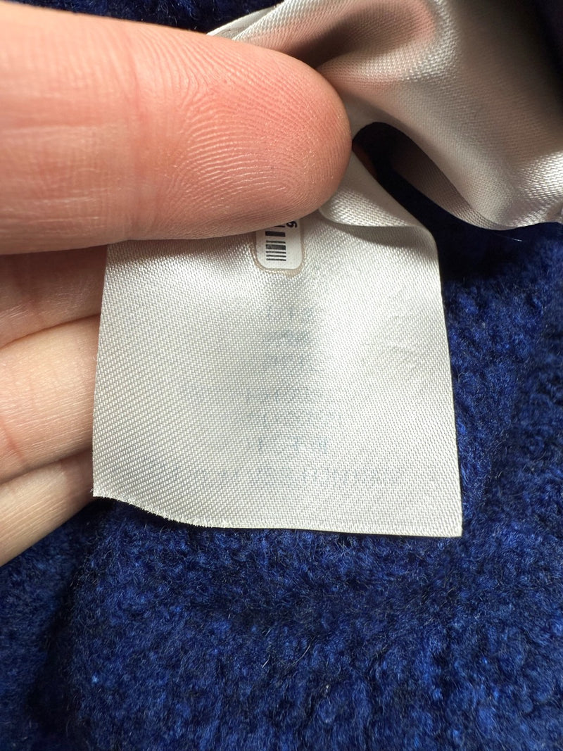 Louis Vuitton 2020 Blue Intersia White Logo Sweater